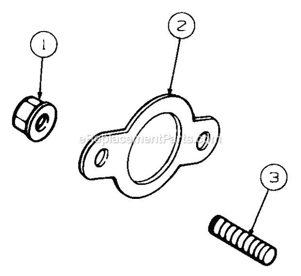 Exhaust Diagram and Parts List for 2186 13A-288L100, 13B-288M100 Cub Cadet Lawn Tractor